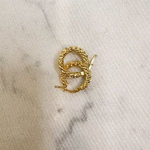 SOLD Diamond cut earrings